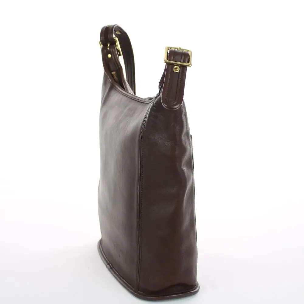 Coach Vintage Brown Leather Duffle Bag